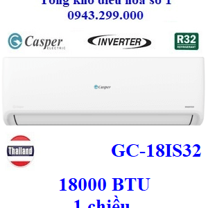 Điều hòa Casper 1 chiều 18000BTU inverter GC-18IS32