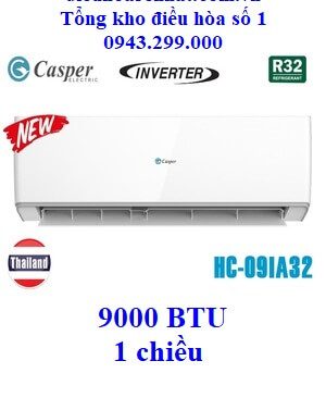 Điều hòa Casper 1 chiều Inverter HC-09IA32 9000 BTU