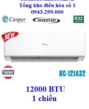 Điều hòa Casper 1 chiều Inverter HC-12IA32 12000 BTU