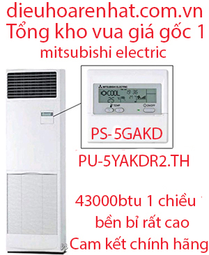 Điều hòa tủ đứng mitshubishi PS-5GAKD 5.HP 43000Btu 1 chiều-Vua giá