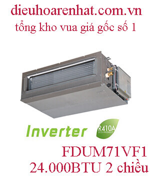 Điều hòa nối ống gió Mitsubishi Heavy 24.000BTU 2 chiều inverter FDUM71VF1/FDC71VNX