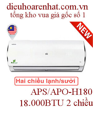 Điều hòa Sumikura 2 chiều 18.000BTU APS/APO-H180