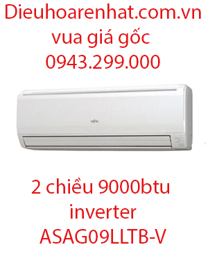 Điều hòa Fujitsu 2 chiều 9.000BTU inverter ASAG09LLTB-V