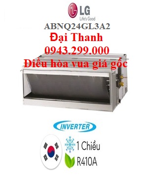 Điều hòa nối ống gió LG 24.000BTU inverter ABNQ24GL3A2 – Điều hòa vua giá gốc