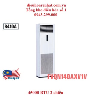 Điều hòa cây Daikin FVQN140AXV1V/RQ140DGXY1V 2 chiều - 45000BTU - Gas R410a - 3 Pha Làm lạnh, sưởi ấm nhanh chóng Dễ dàng lắp đặt, vệ sinh bảo dưỡng Xuất xứ: Chính hãng Malaysia Bảo hành: Máy 1 năm, máy nén 5 năm