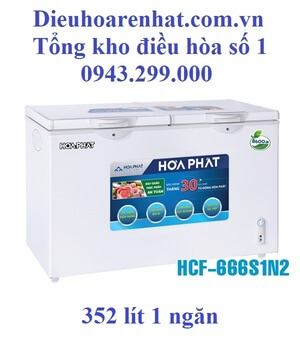 Tủ đông Hòa Phát 352l 1 ngăn dàn Nhôm HCF-666S1N2
