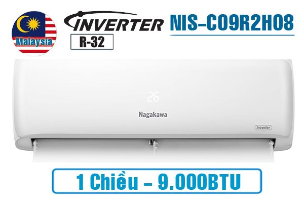 Điều hòa nagakawa 9000 1 chiều Inverter NIS-C09R2H08 1 chiều