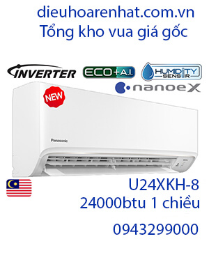 Điều hòa Panasonic U24XKH-8 24000BTU 1 chiều inverter