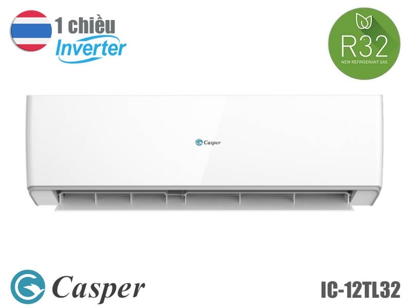 Điều hòa Casper 12000 Inverter 1 chiều IC-12TL32 Gas R32