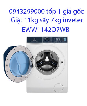 Máy giặt sấy Electrolux 11kg EWW1142Q7WB inverter sấy 7kg