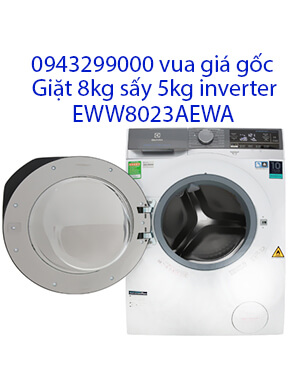Máy giặt sấy Electrolux 8kg EWW8023AEWA inverter sấy 5kg