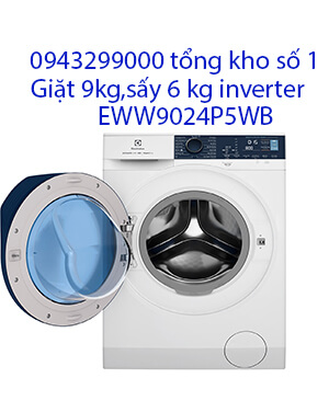 Máy giặt sấy Electrolux 9kg EWW9024P5WB inverter sấy 6kg