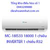 Điều hòa Casper inverter 1 chiều 18000 BTU MC-18IS33