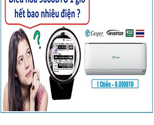 điều hoà 9000 bao nhiêu w