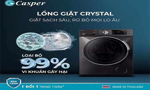 Máy giặt Casper sản phẩm của công nghệ