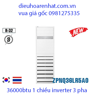 Điều hòa tủ đứng LG 36000BTU 3 pha ZPNQ36LR5A0