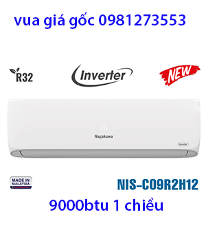 Điều hòa Nagakawa 9000BTU 1 chiều inverter NIS-C09R2H12