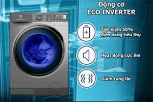 Máy giặt Electrolux inverter 10Kg lồng ngang EWF1024P5SB tiết kiệm điện lên đến 50%