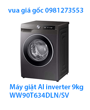 Máy giặt Samsung AI inverter 9kg WW90T634DLN SV