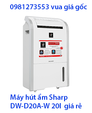 Máy hút ẩm Sharp DW-D20A-W 20l giá rẻ