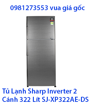 Tủ Lạnh Sharp Inverter 2 Cánh 322 Lít SJ-XP322AE-DS
