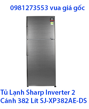 Tủ Lạnh Sharp Inverter 2 Cánh 382 Lít SJ-XP382AE-DS Mới 2023