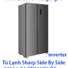 Tủ Lạnh Sharp Inverter Side By Side 442 Lít SJ-SBX440V-DS
