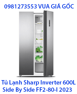 Tủ Lạnh Sharp Inverter Side By Side 600 Lít FF2-80-I
