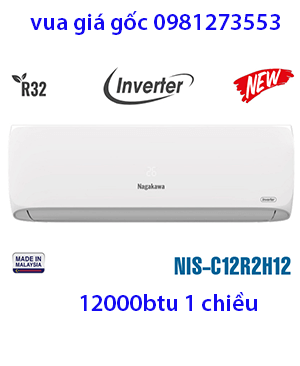 Điều hòa Nagakawa 12000BTU 1 chiều inverter NIS-C12R2H12