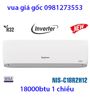 Điều hòa Nagakawa 18000BTU 1 chiều inverter NIS-C18R2H12