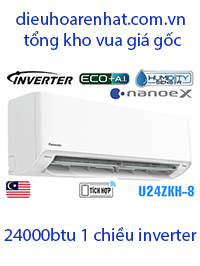 Điều hòa Panasonic 24000BTU 1 chiều inverter U24ZKH-8