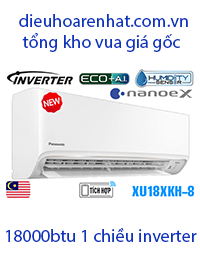 Điều hòa Panasonic 18000BTU 1 chiều inverter XU18XKH-8