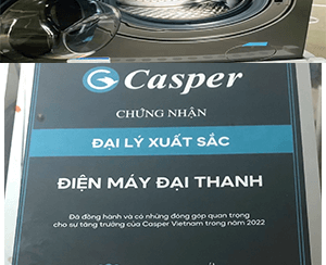 Máy giặt Casper 8.5 kg Inverter lồng ngang WF-85I140BGB