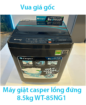 Máy giặt casper lồng đứng 8.5kg WT-85NG1