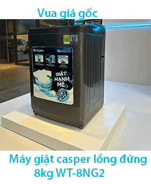 Máy giặt casper lồng đứng 8kg WT-8NG2